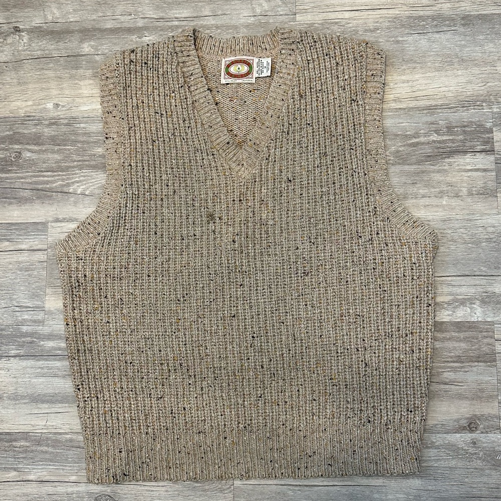 VTG Banana Republic Wool Vest Made in USA size Medium
